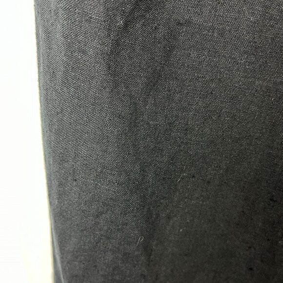 Talbots 100% Linen Black Wide Leg Ankle Pants Womens 8 Minimalist Casual Office - Picture 4 of 11